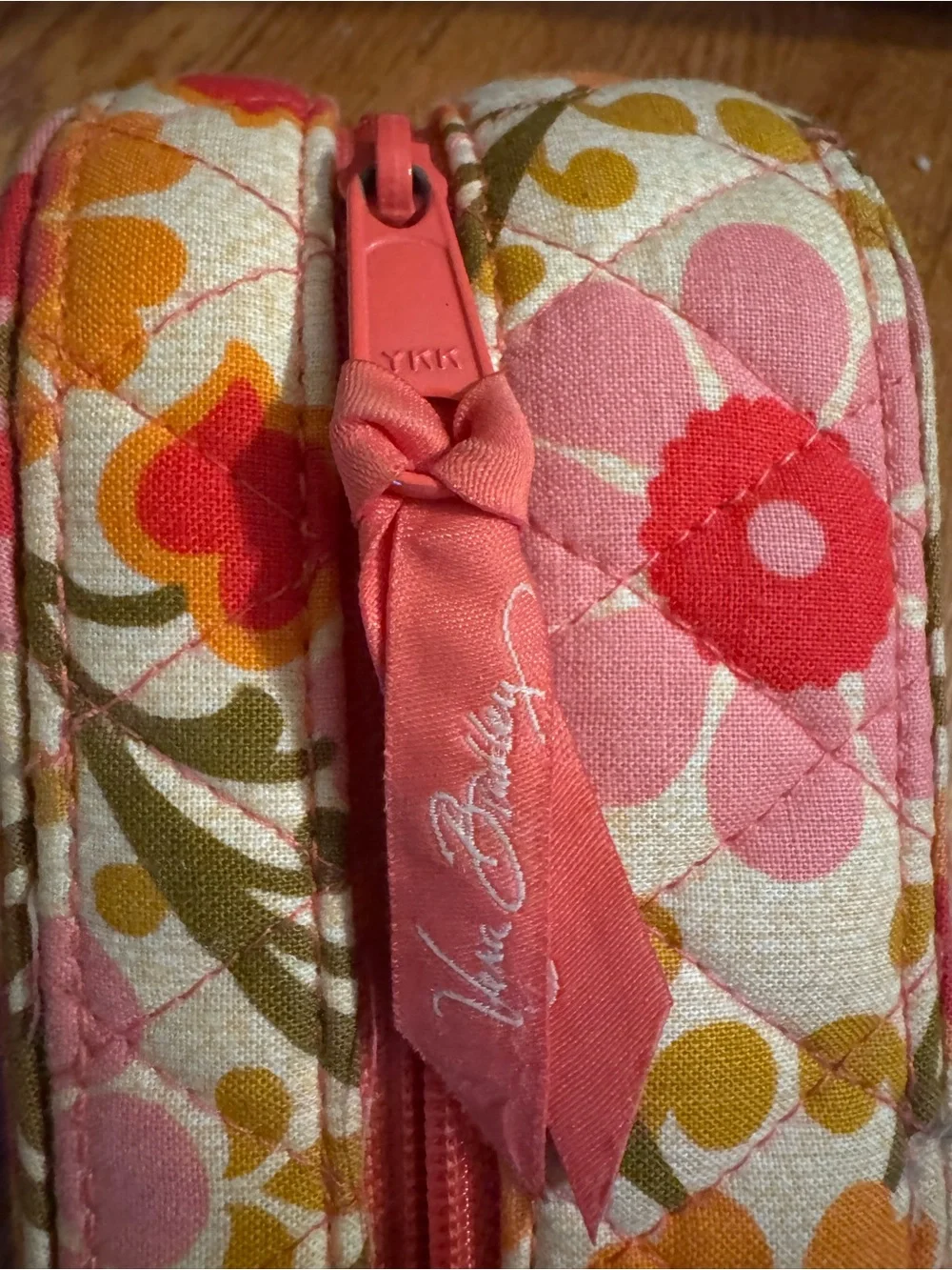 Vera Bradley Pink Orange Floral Travel Jewelry Organizer